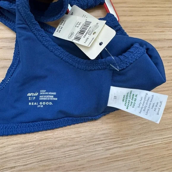 Aerie Royal Blue Textured Bikini - Picture 4 of 6